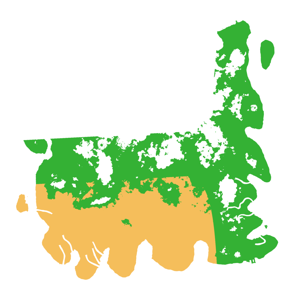 Biome Rust Map: Procedural Map, Size: 4500, Seed: 12345654