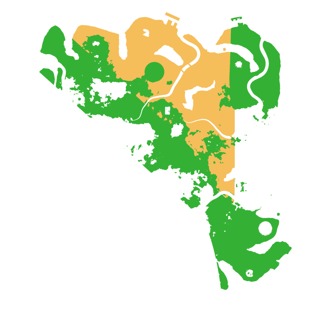 Biome Rust Map: Procedural Map, Size: 4200, Seed: 541309472