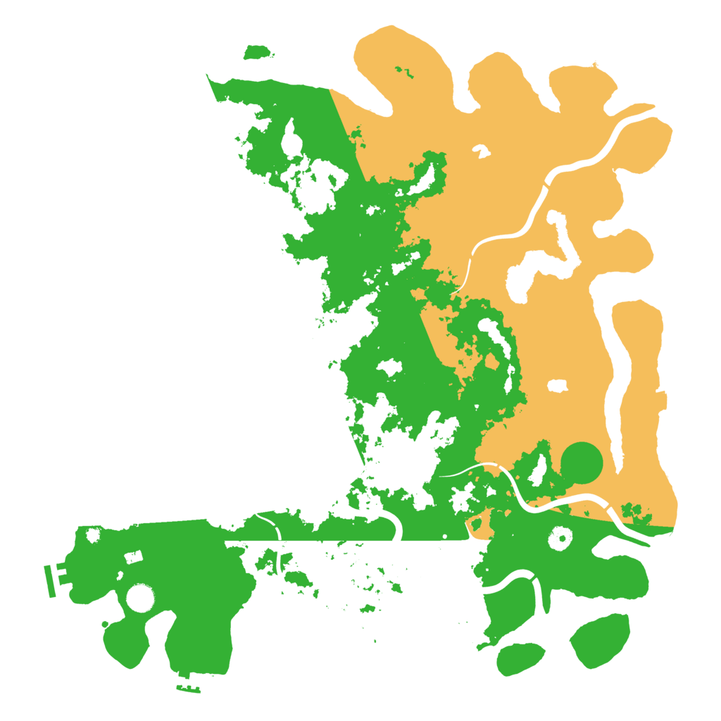 Biome Rust Map: Procedural Map, Size: 4500, Seed: 10968406