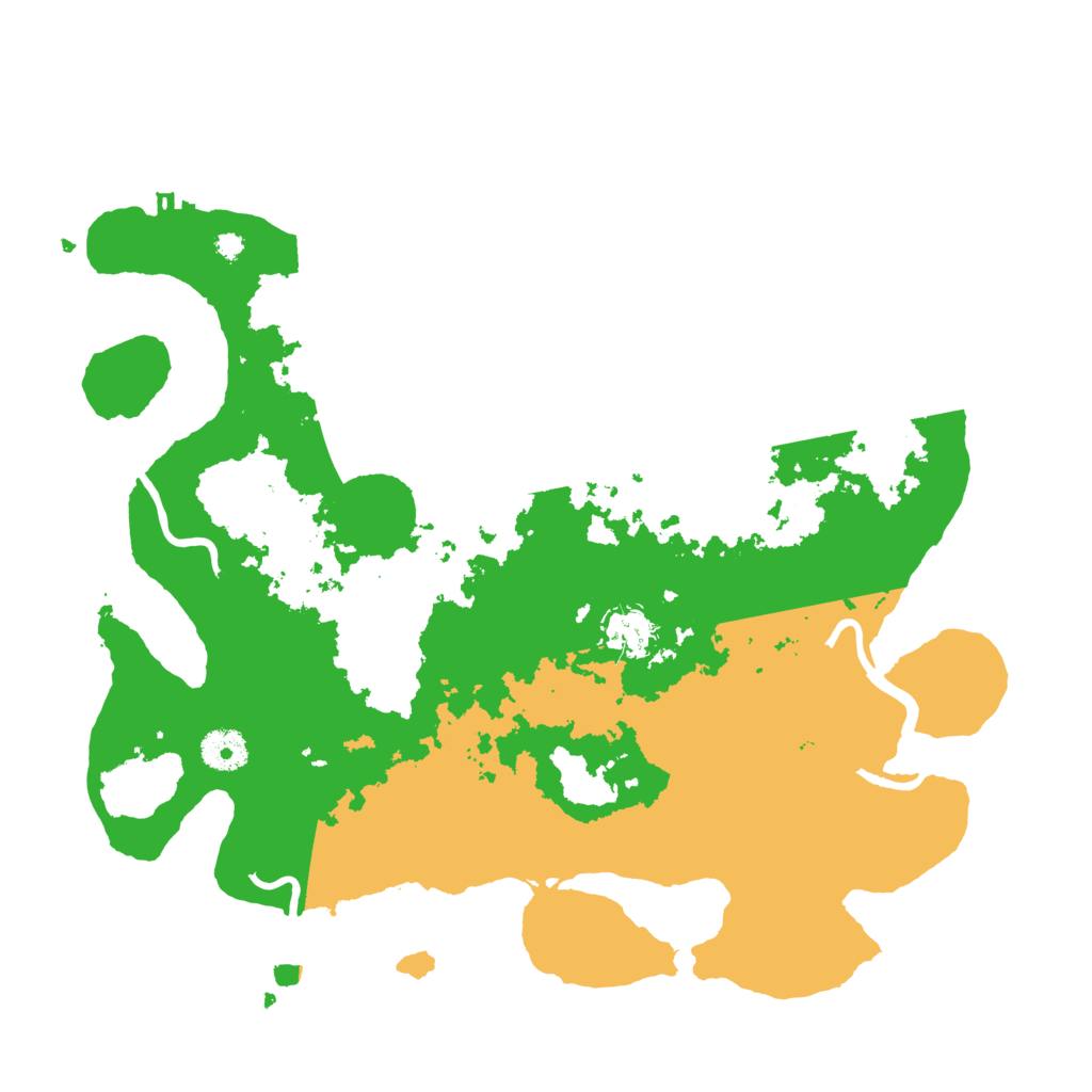 Biome Rust Map: Procedural Map, Size: 3700, Seed: 520080253