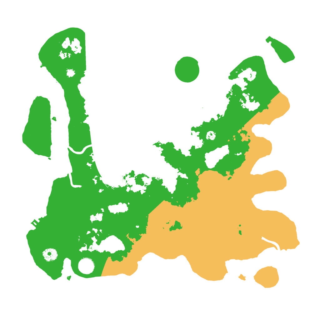 Biome Rust Map: Procedural Map, Size: 3500, Seed: 800850