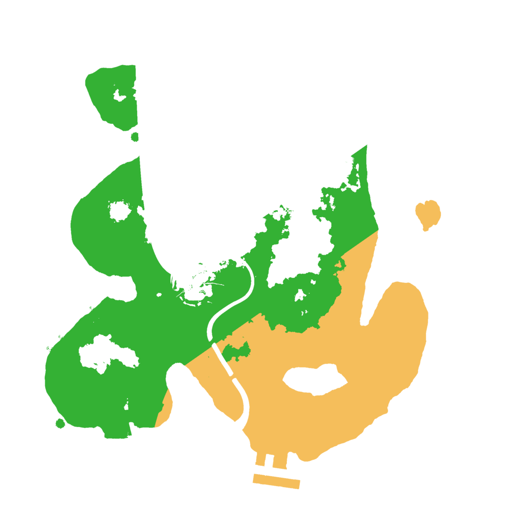 Biome Rust Map: Procedural Map, Size: 2200, Seed: 1051336247