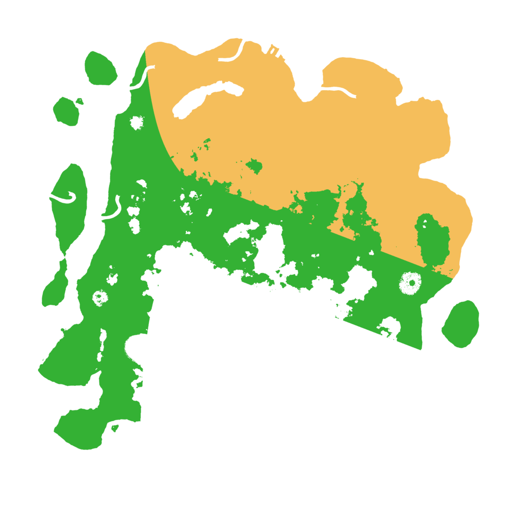 Biome Rust Map: Procedural Map, Size: 3500, Seed: 2099999995