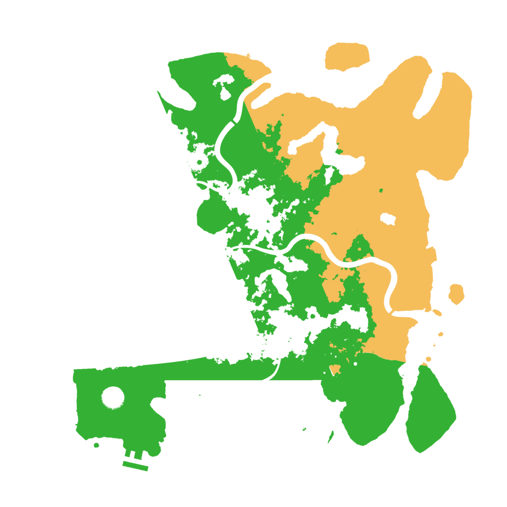 Biome Rust Map: Procedural Map, Size: 4000, Seed: 2032759001