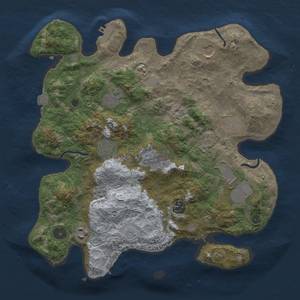 Thumbnail Rust Map: Procedural Map, Size: 3500, Seed: 91898457, 16 Monuments