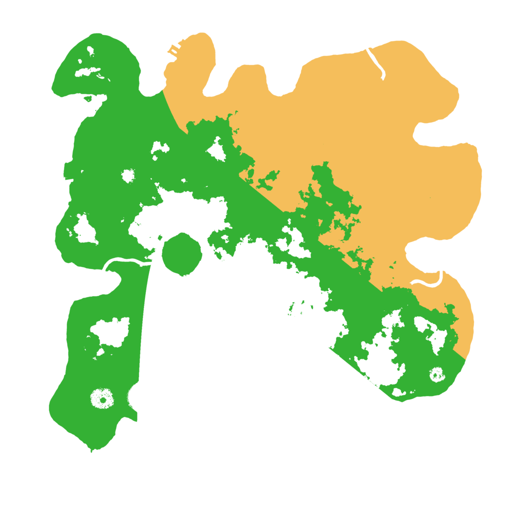 Biome Rust Map: Procedural Map, Size: 3500, Seed: 91898457