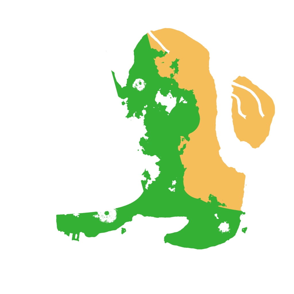 Biome Rust Map: Procedural Map, Size: 2500, Seed: 434460226