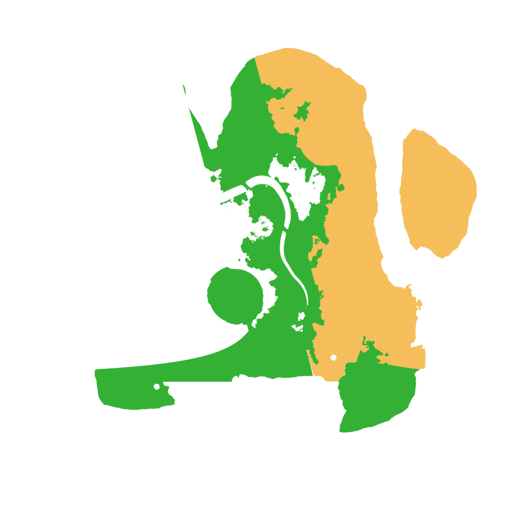 Biome Rust Map: Procedural Map, Size: 2500, Seed: 434460226