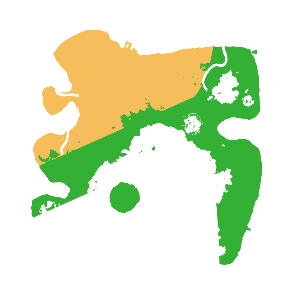 Biome Rust Map: Procedural Map, Size: 2800, Seed: 1543