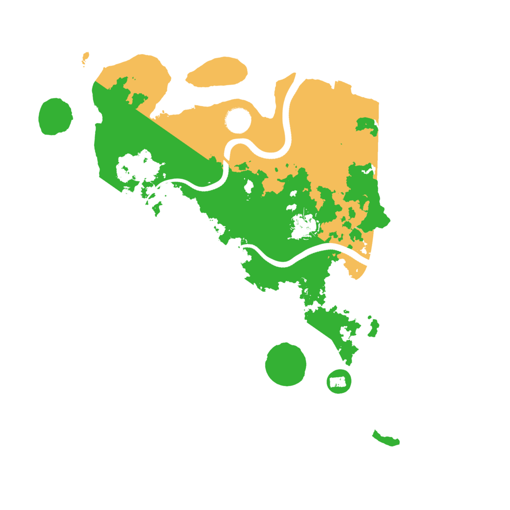 Biome Rust Map: Procedural Map, Size: 3500, Seed: 781536