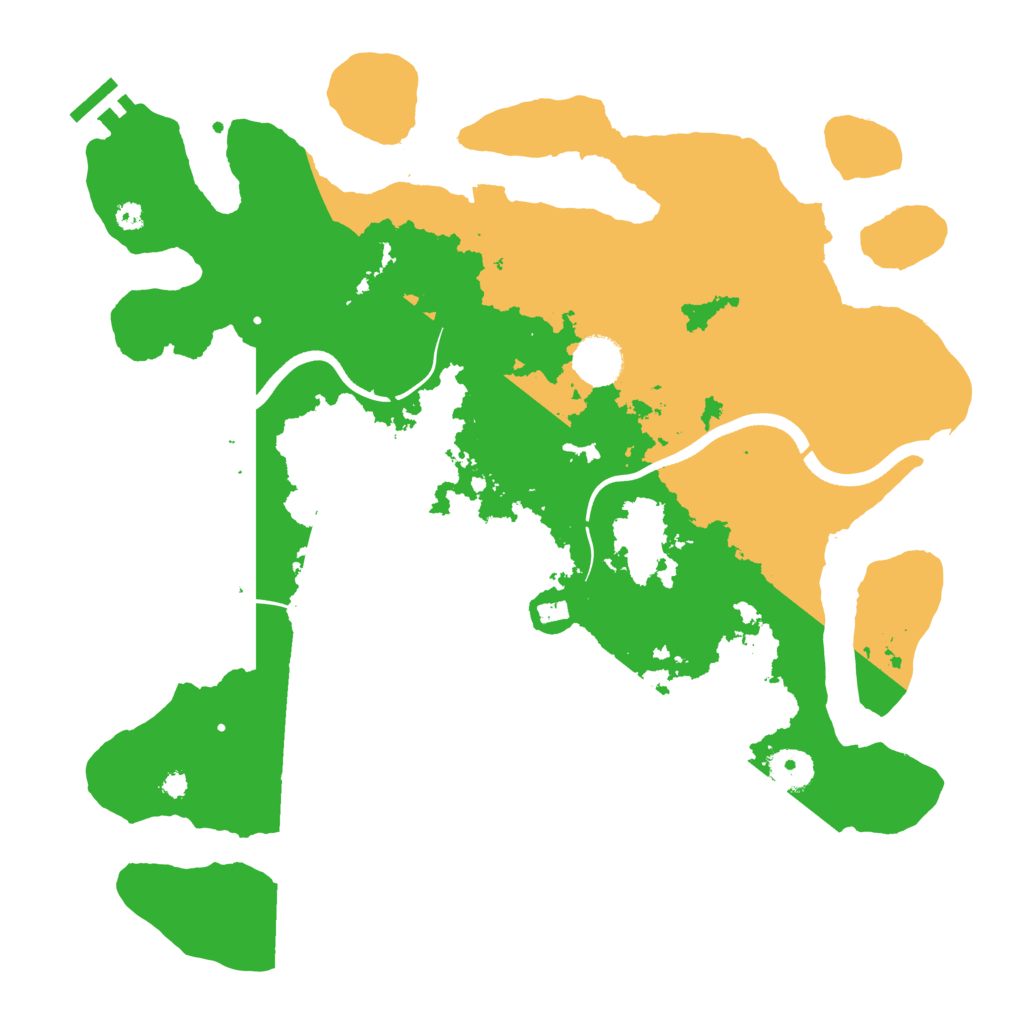 Biome Rust Map: Procedural Map, Size: 3700, Seed: 856839