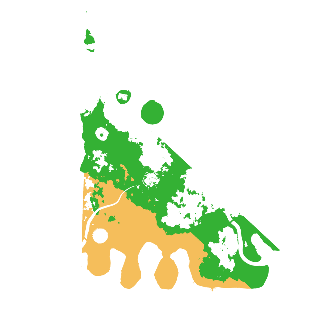 Biome Rust Map: Procedural Map, Size: 3700, Seed: 608577
