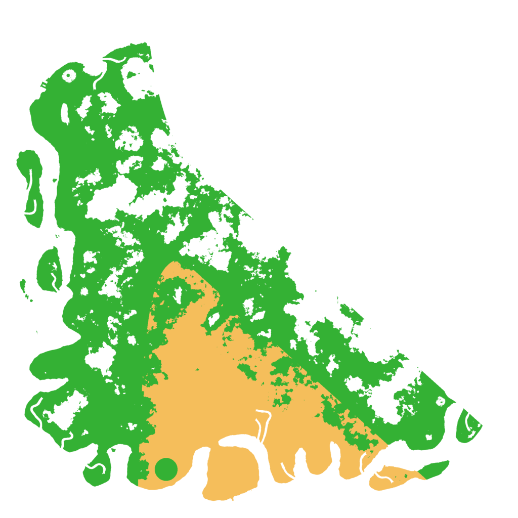 Biome Rust Map: Procedural Map, Size: 6000, Seed: 1609234973