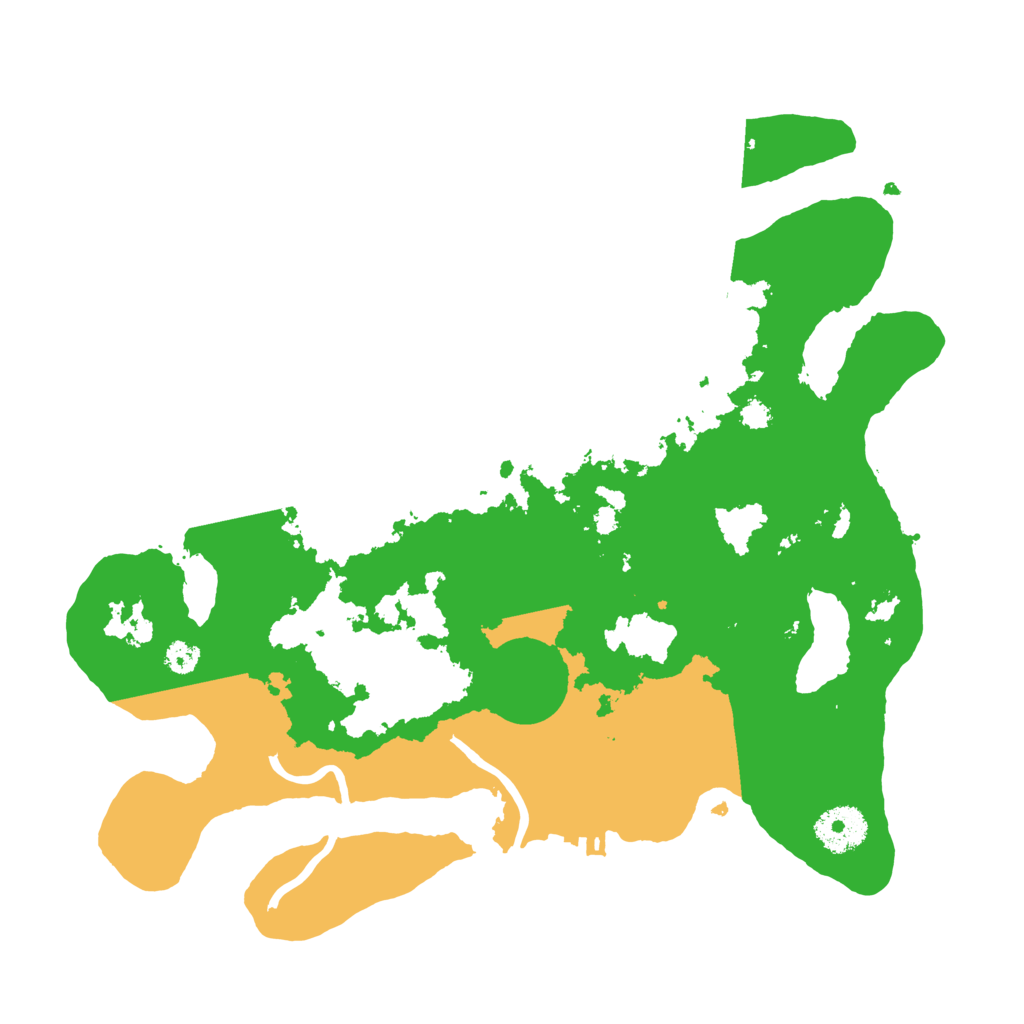 Biome Rust Map: Procedural Map, Size: 3200, Seed: 839632245