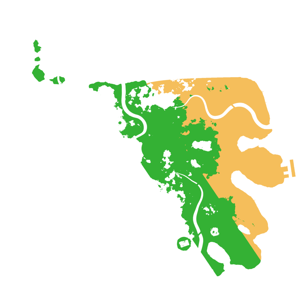 Biome Rust Map: Procedural Map, Size: 3500, Seed: 1205471314