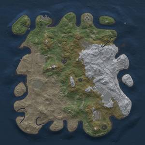 Thumbnail Rust Map: Procedural Map, Size: 4000, Seed: 2055853941, 16 Monuments