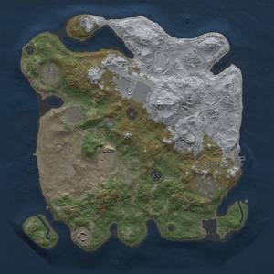 Thumbnail Rust Map: Procedural Map, Size: 3500, Seed: 967605079, 16 Monuments