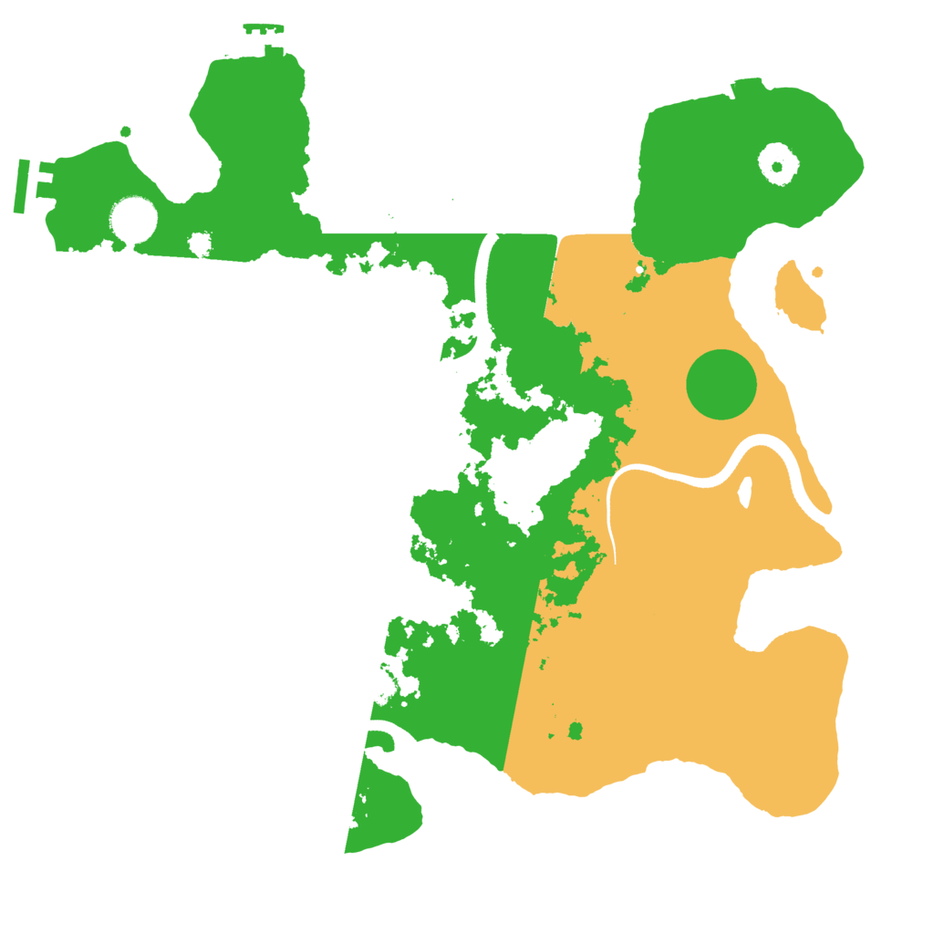 Biome Rust Map: Procedural Map, Size: 3500, Seed: 462925490