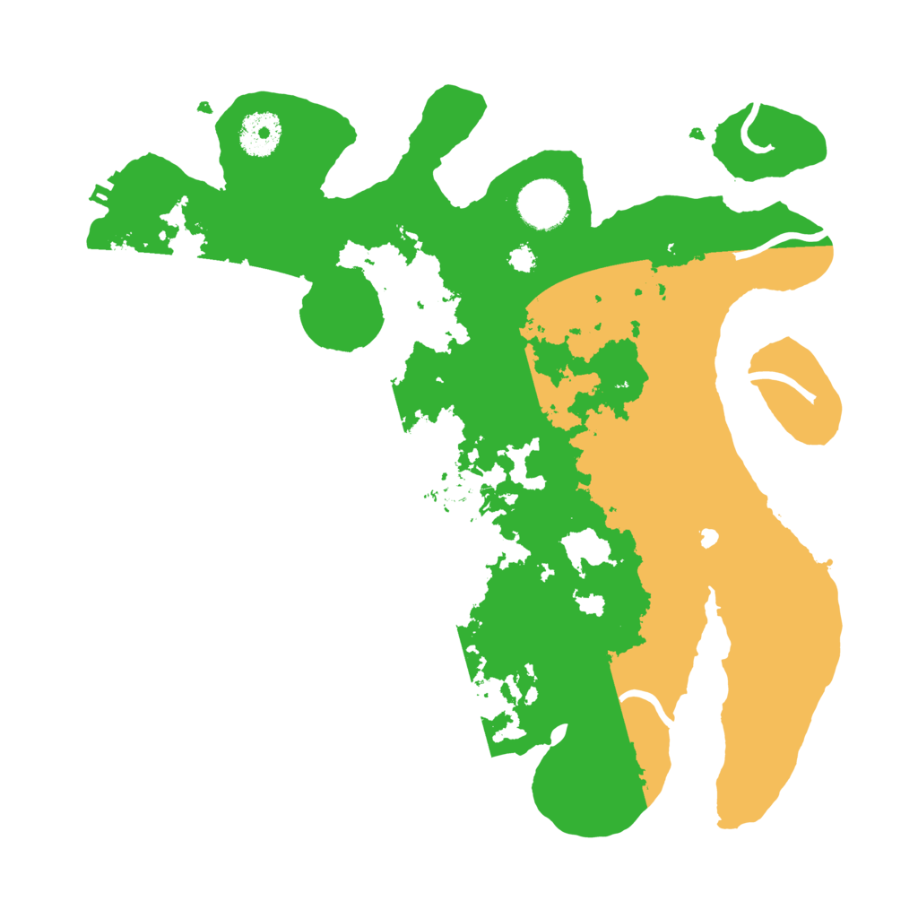 Biome Rust Map: Procedural Map, Size: 3200, Seed: 1354133543