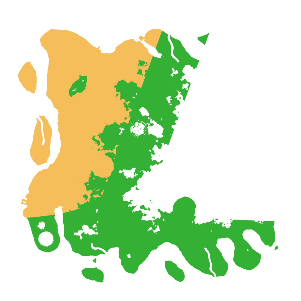 Biome Rust Map: Procedural Map, Size: 3600, Seed: 19892408