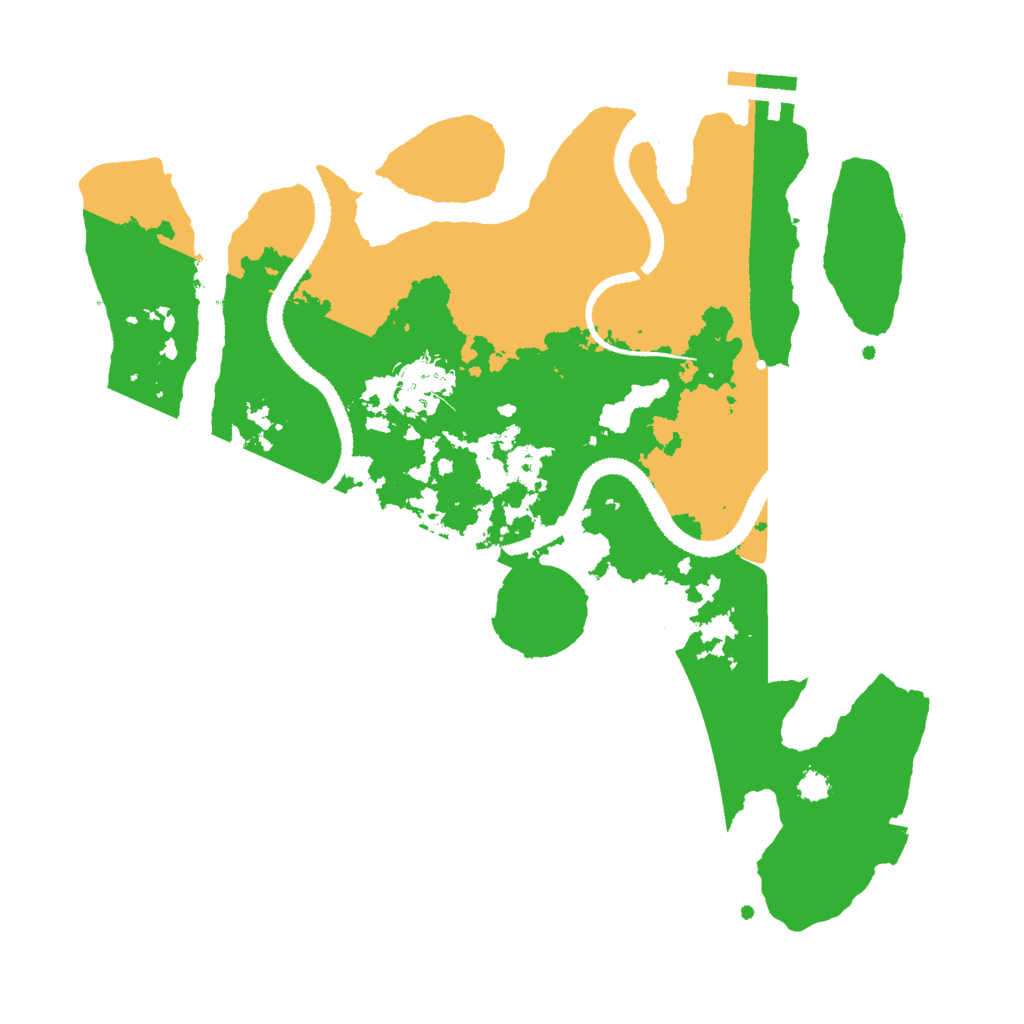 Biome Rust Map: Procedural Map, Size: 3000, Seed: 341971291