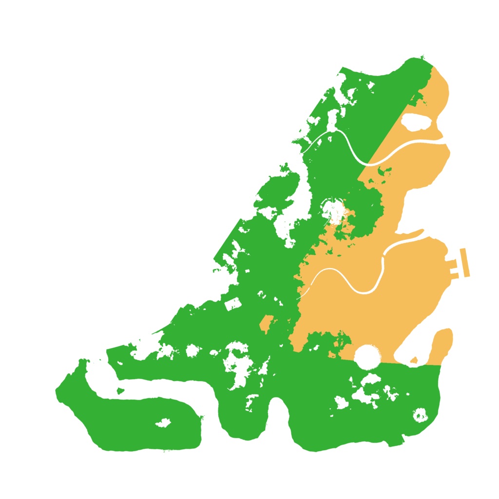 Biome Rust Map: Procedural Map, Size: 3500, Seed: 717257