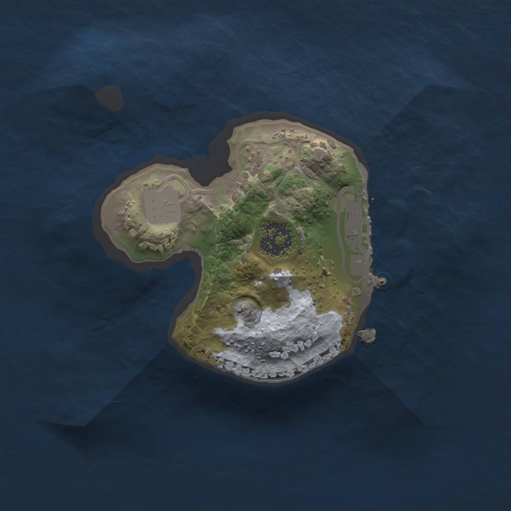 Rust Map: Procedural Map, Size: 1500, Seed: 1057949248, 5 Monuments