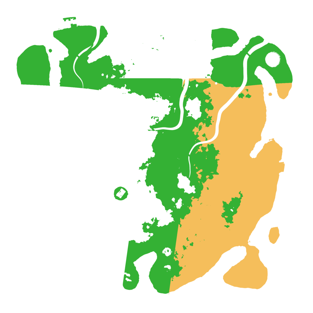 Biome Rust Map: Procedural Map, Size: 3700, Seed: 849480