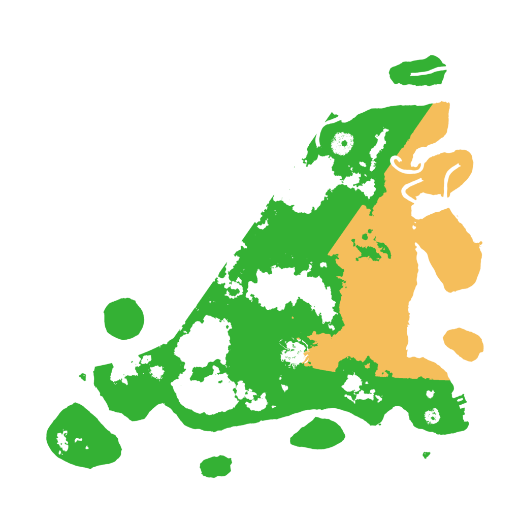 Biome Rust Map: Procedural Map, Size: 3500, Seed: 20230124