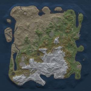 Thumbnail Rust Map: Procedural Map, Size: 4250, Seed: 683039334, 20 Monuments