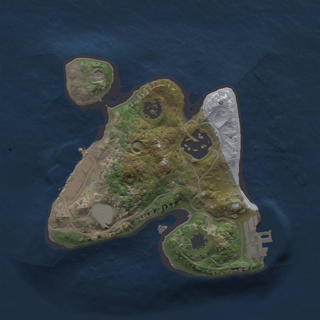 Rust Map: Procedural Map, Size: 1700, Seed: 40000, 8 Monuments
