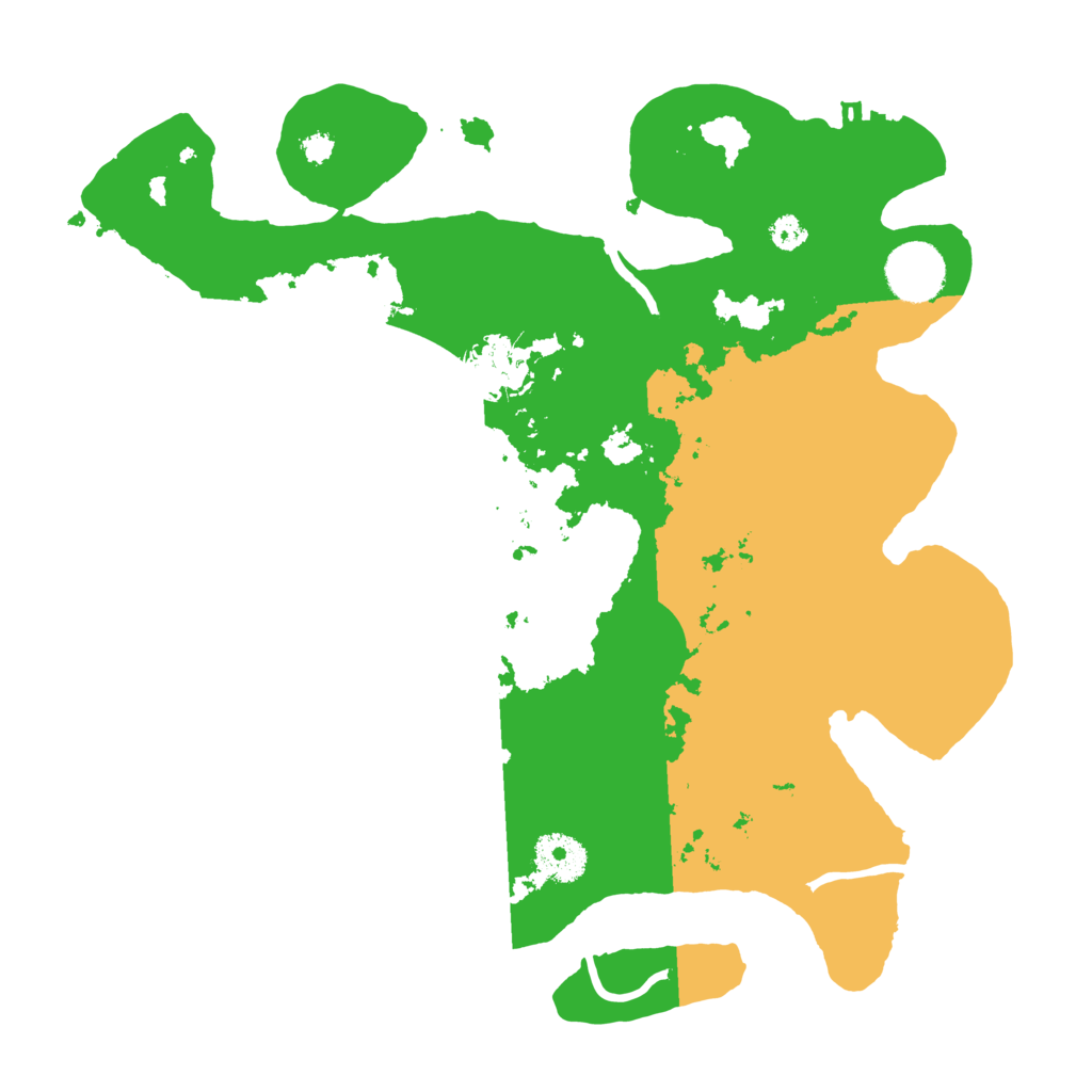 Biome Rust Map: Procedural Map, Size: 3250, Seed: 69540351