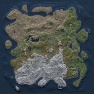 Thumbnail Rust Map: Procedural Map, Size: 4250, Seed: 474360550, 15 Monuments
