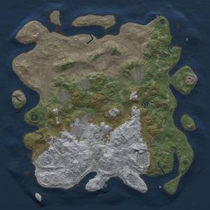 Thumbnail Rust Map: Procedural Map, Size: 4250, Seed: 474360550, 20 Monuments