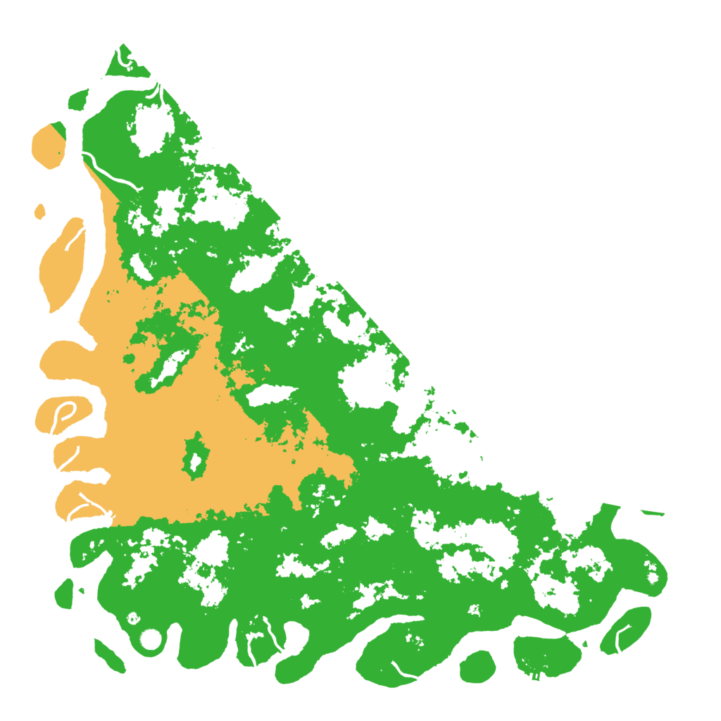 Biome Rust Map: Procedural Map, Size: 6000, Seed: 16661