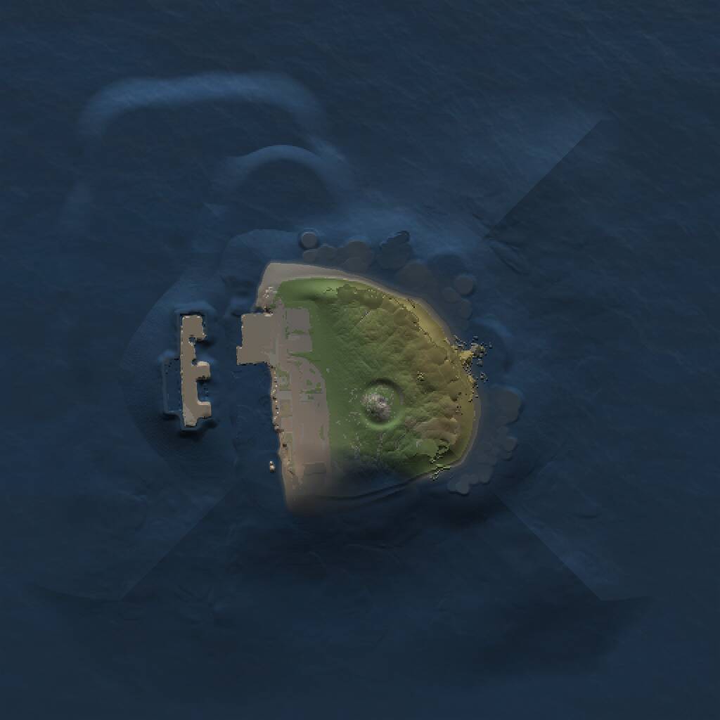 Rust Map: Procedural Map, Size: 1000, Seed: 3003, 2 Monuments