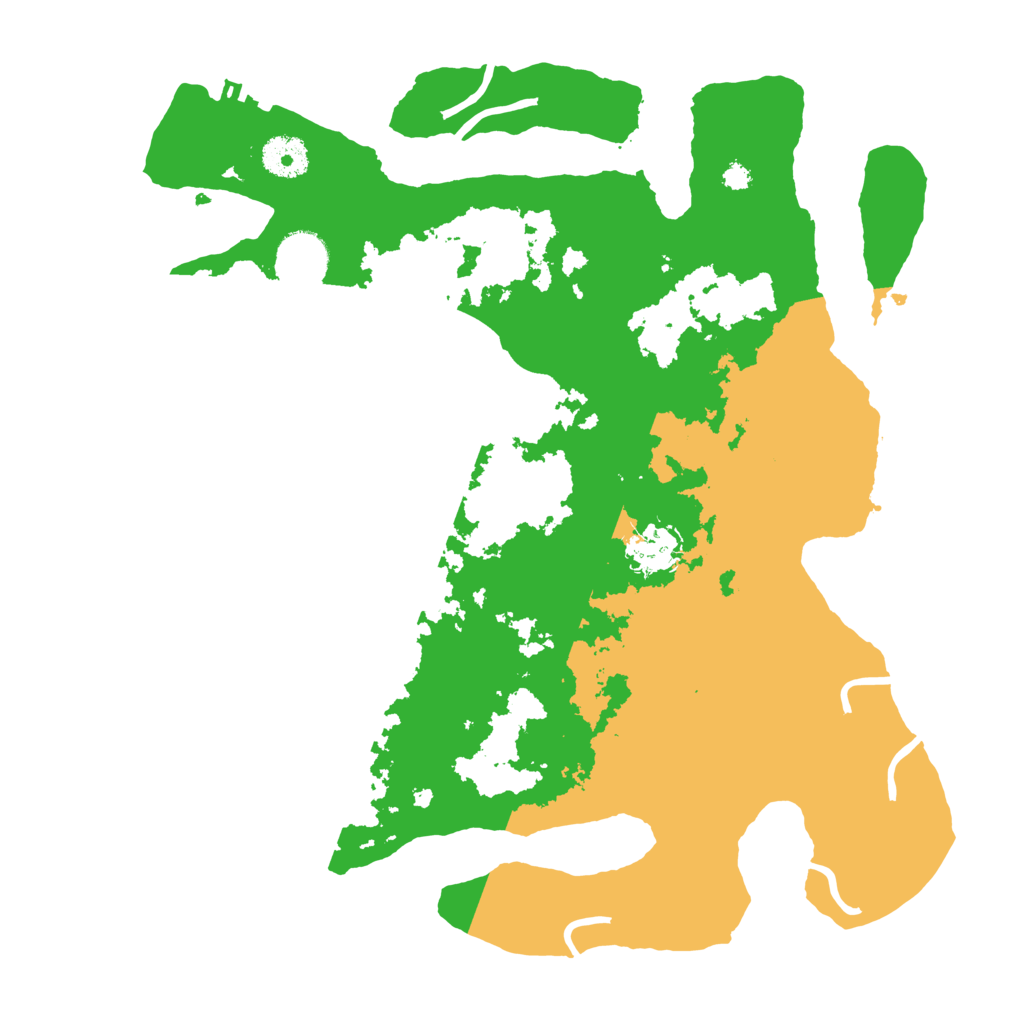 Biome Rust Map: Procedural Map, Size: 3500, Seed: 529960419
