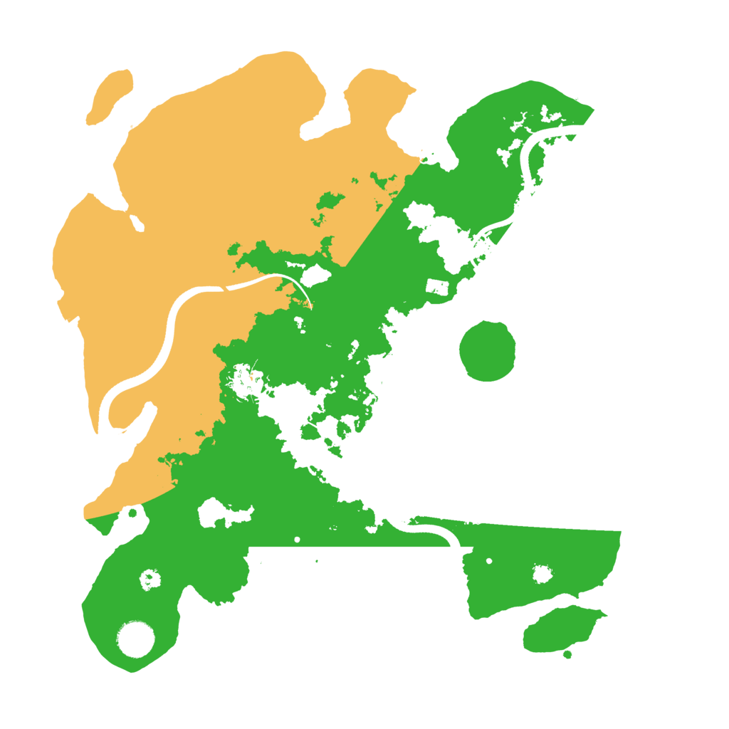 Biome Rust Map: Procedural Map, Size: 3500, Seed: 697963