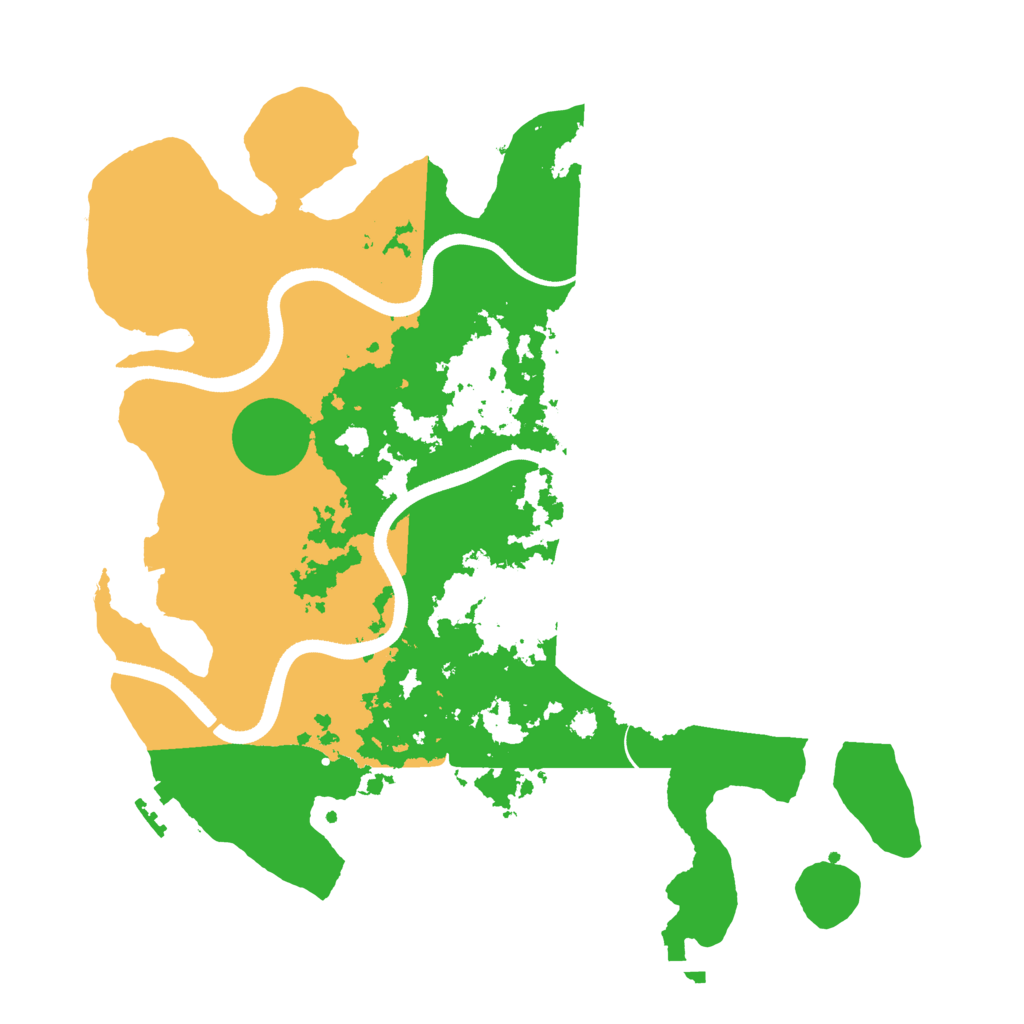 Biome Rust Map: Procedural Map, Size: 3500, Seed: 62903529