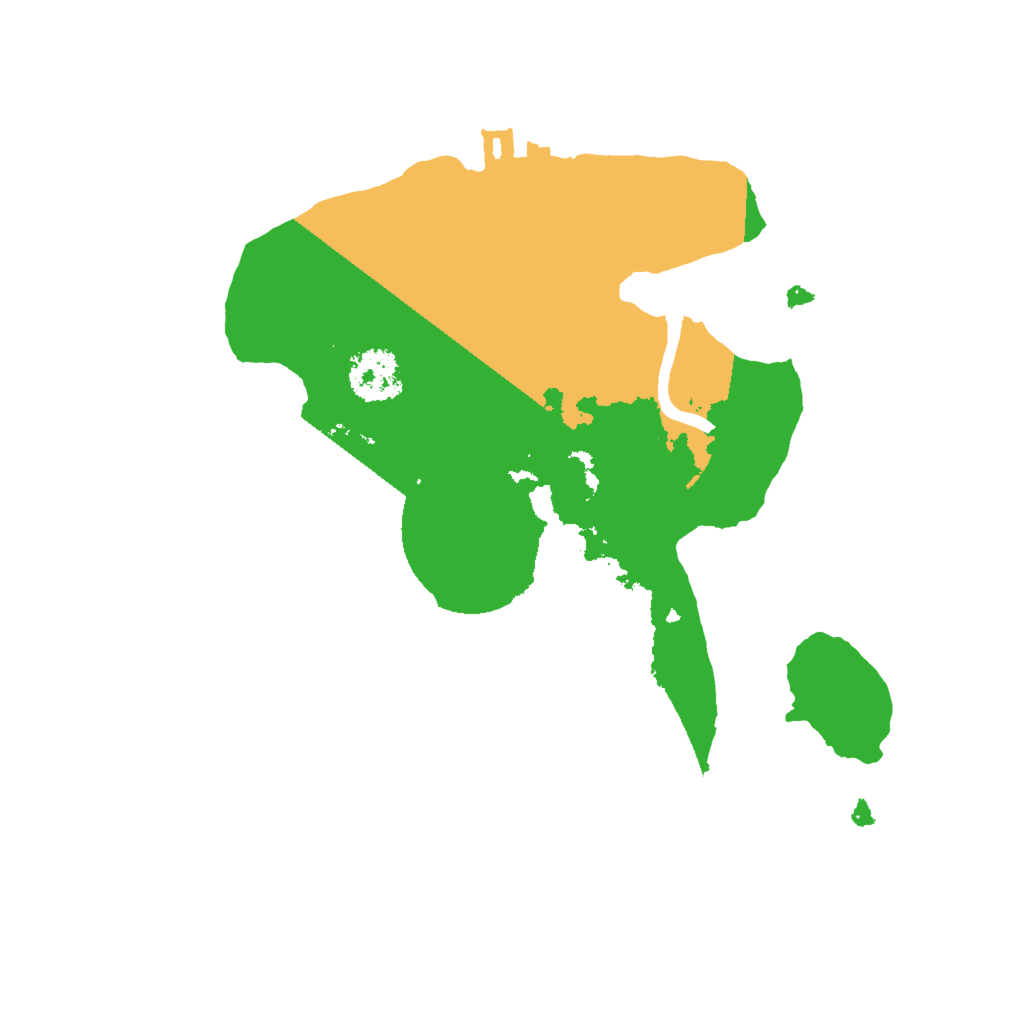 Biome Rust Map: Procedural Map, Size: 2000, Seed: 535787037