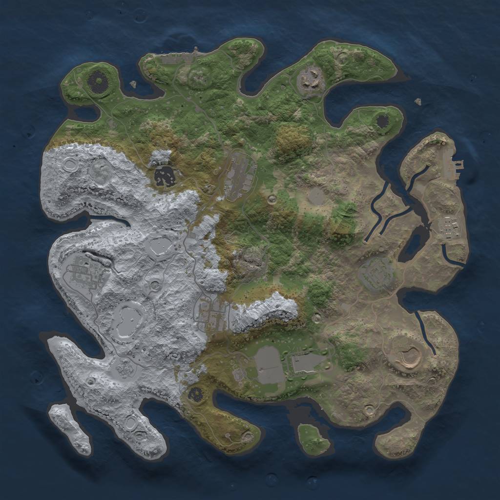 Procedural Map :: Rust Map :: Just-Wiped