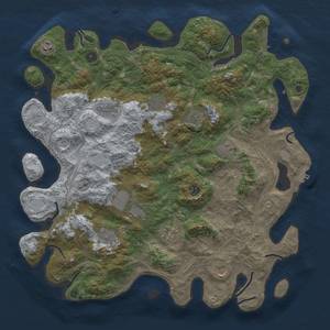 Thumbnail Rust Map: Procedural Map, Size: 4500, Seed: 150752861, 20 Monuments