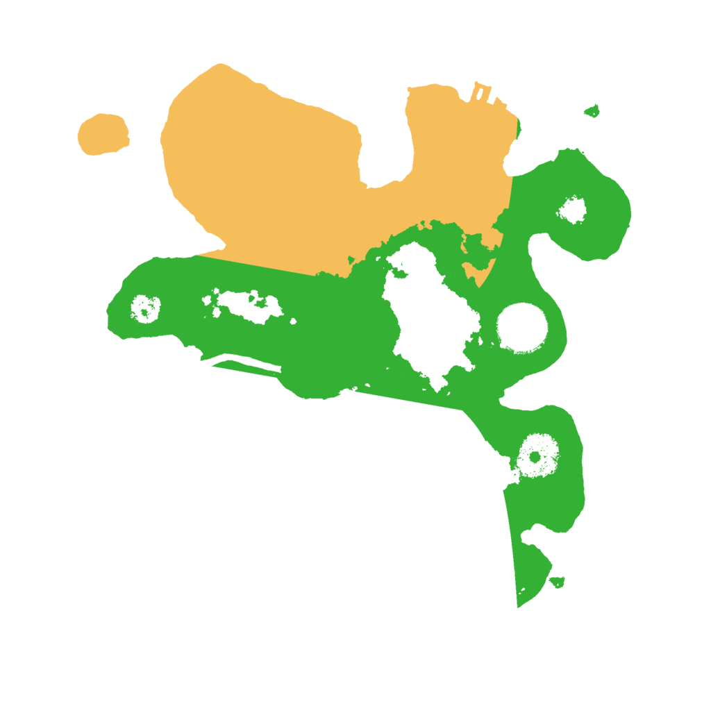 Biome Rust Map: Procedural Map, Size: 2500, Seed: 80317025