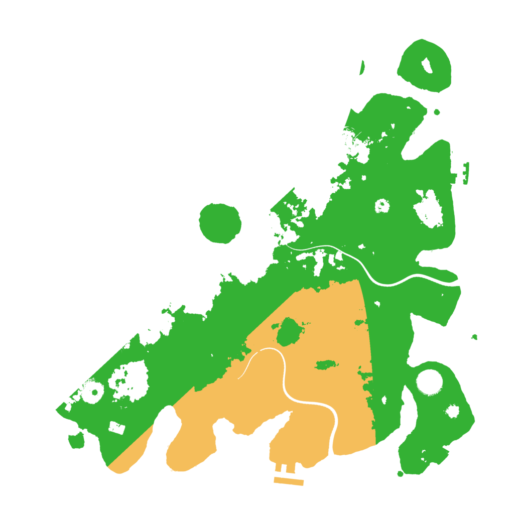 Biome Rust Map: Procedural Map, Size: 3500, Seed: 4013
