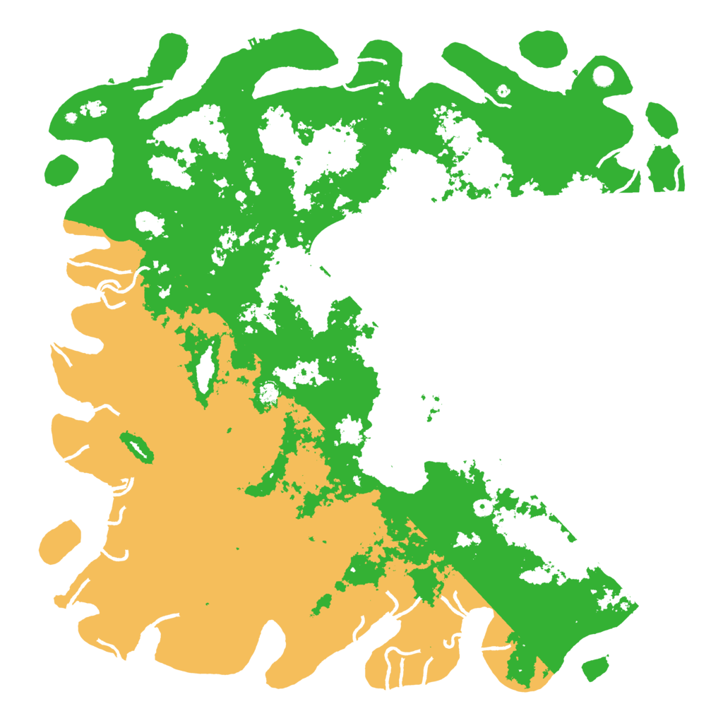 Biome Rust Map: Procedural Map, Size: 6000, Seed: 4194724