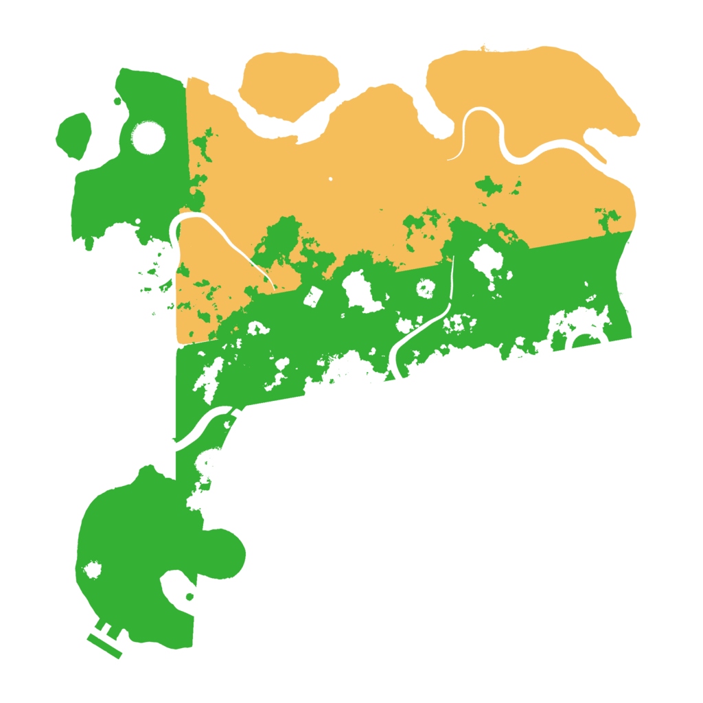 Biome Rust Map: Procedural Map, Size: 3750, Seed: 77