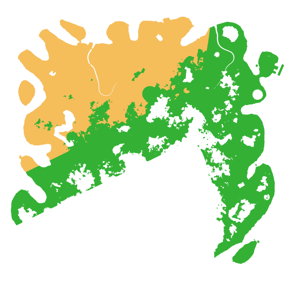 Biome Rust Map: Procedural Map, Size: 5000, Seed: 96983142