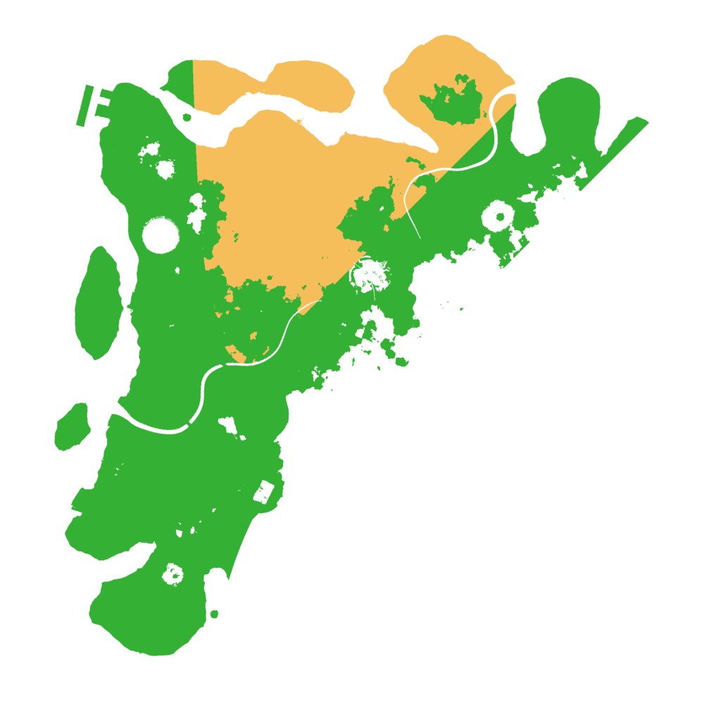 Biome Rust Map: Procedural Map, Size: 3500, Seed: 32147170