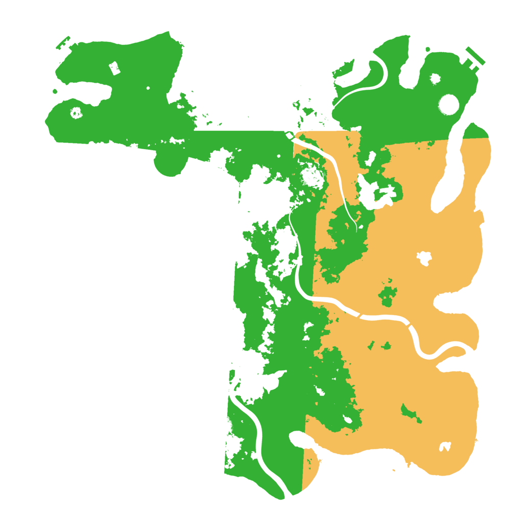 Biome Rust Map: Procedural Map, Size: 4500, Seed: 6546544