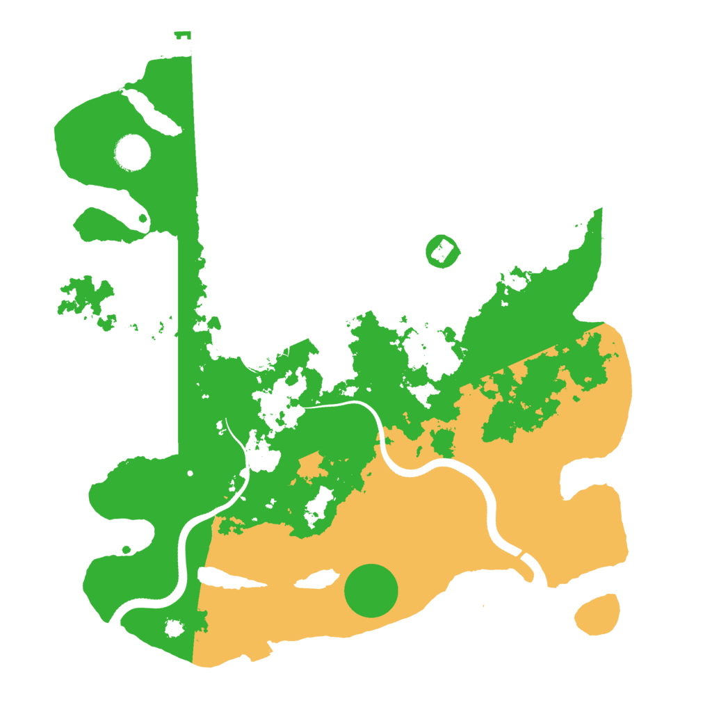 Biome Rust Map: Procedural Map, Size: 3500, Seed: 99345489